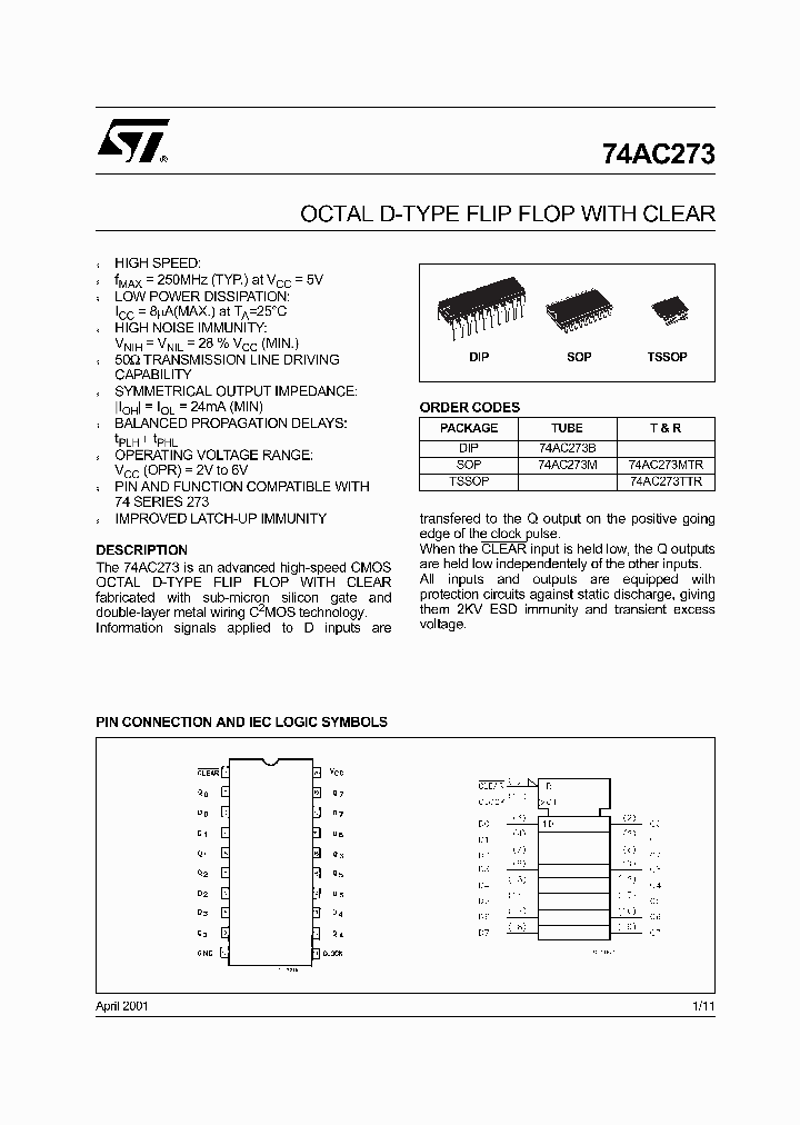 74AC273B_5010365.PDF Datasheet