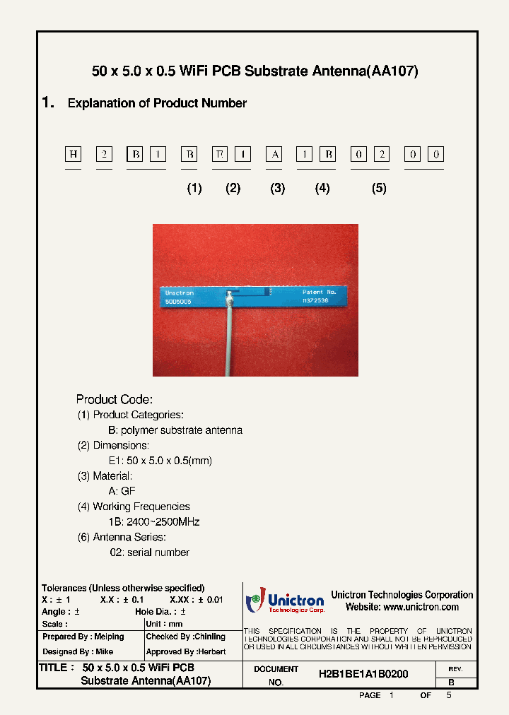 H2B1BE1A1B0200_5014474.PDF Datasheet