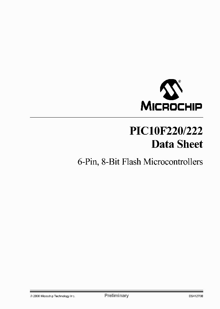 PIC10F222EOT_5019538.PDF Datasheet