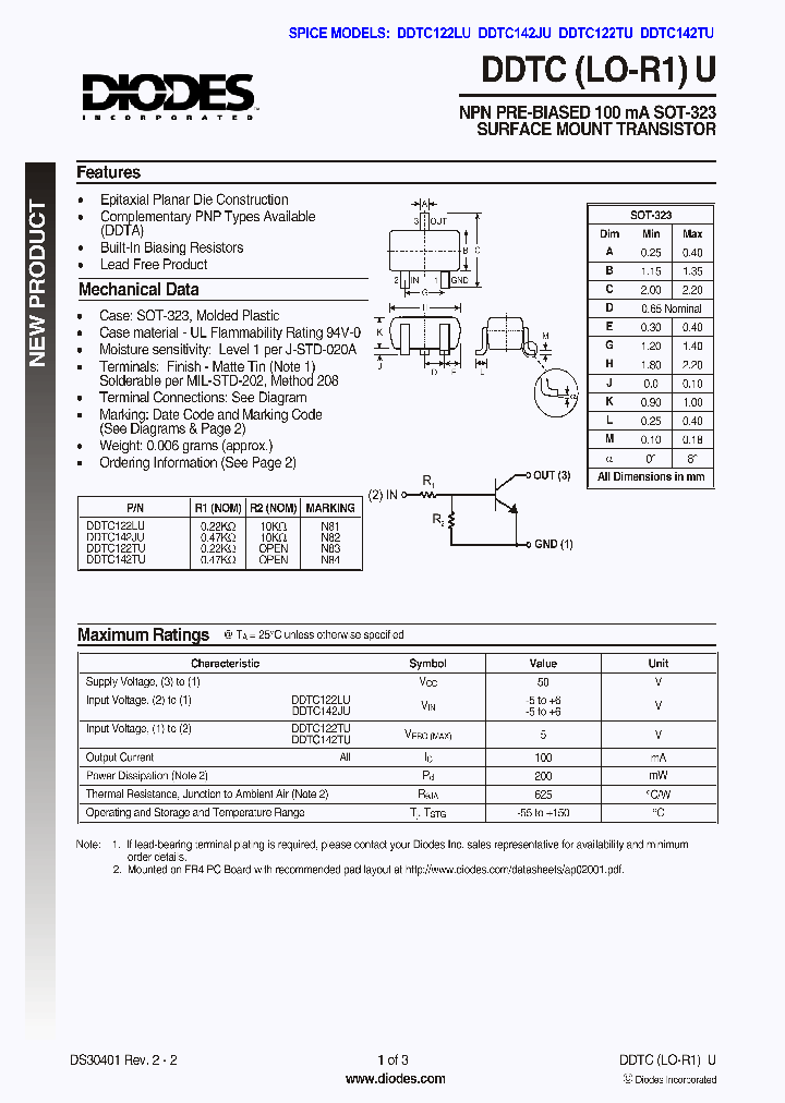 DDTC142TU_5017221.PDF Datasheet