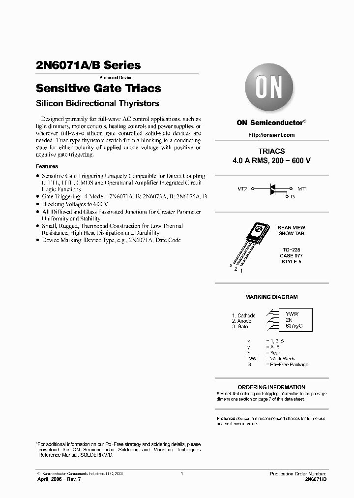 2N6073AG_5017483.PDF Datasheet