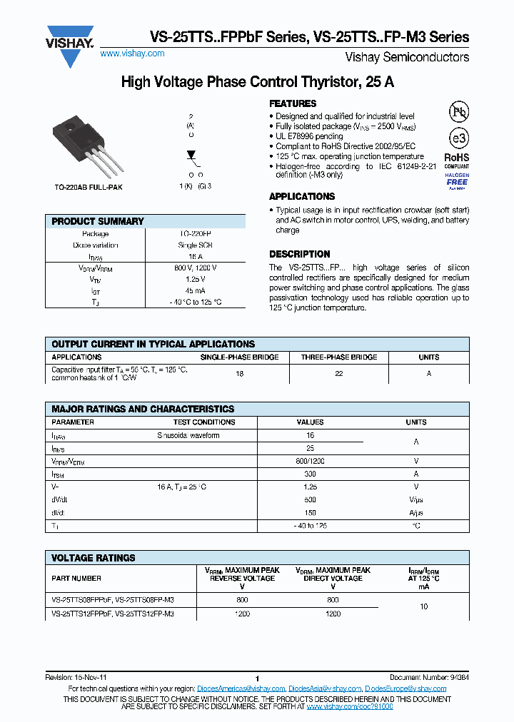 VS-25TTSFPPBF_5026724.PDF Datasheet