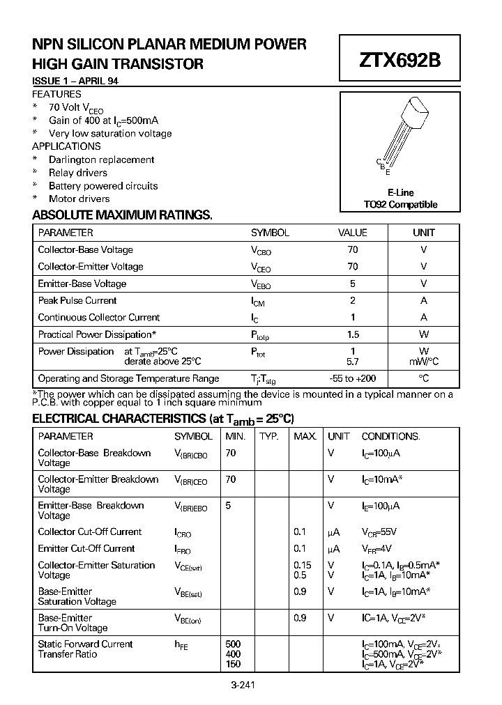 ZTX692B_5026479.PDF Datasheet