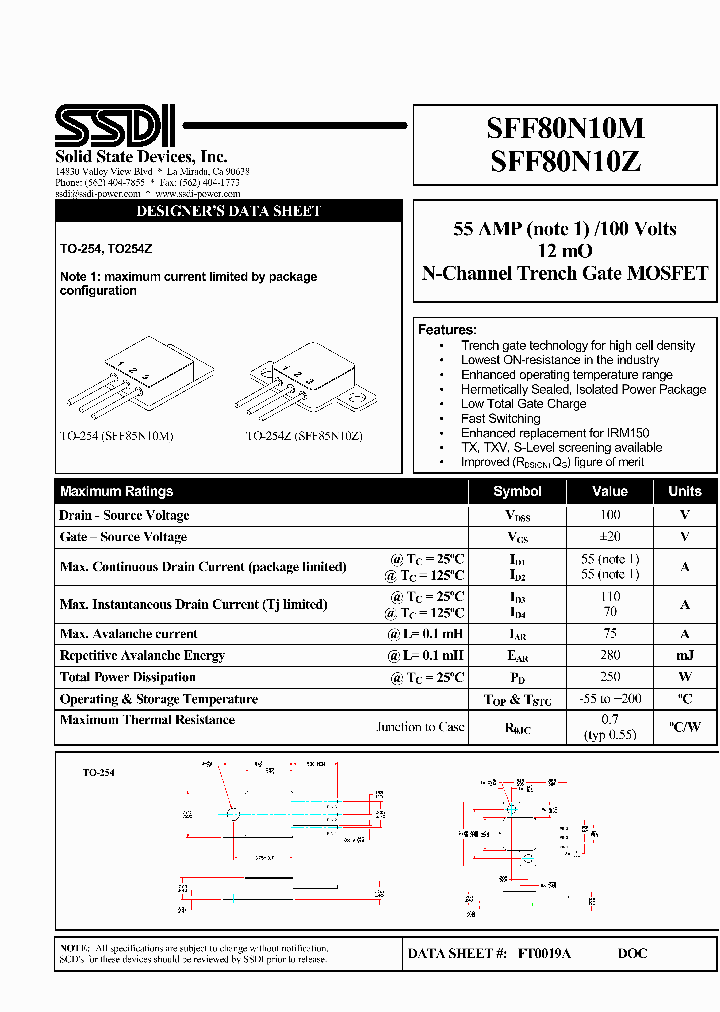SFF80N10Z_5029676.PDF Datasheet
