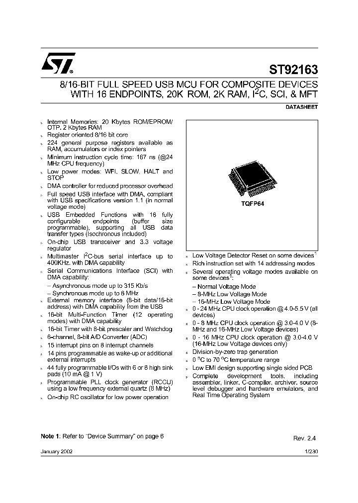 ST92163N4B1E_5032192.PDF Datasheet