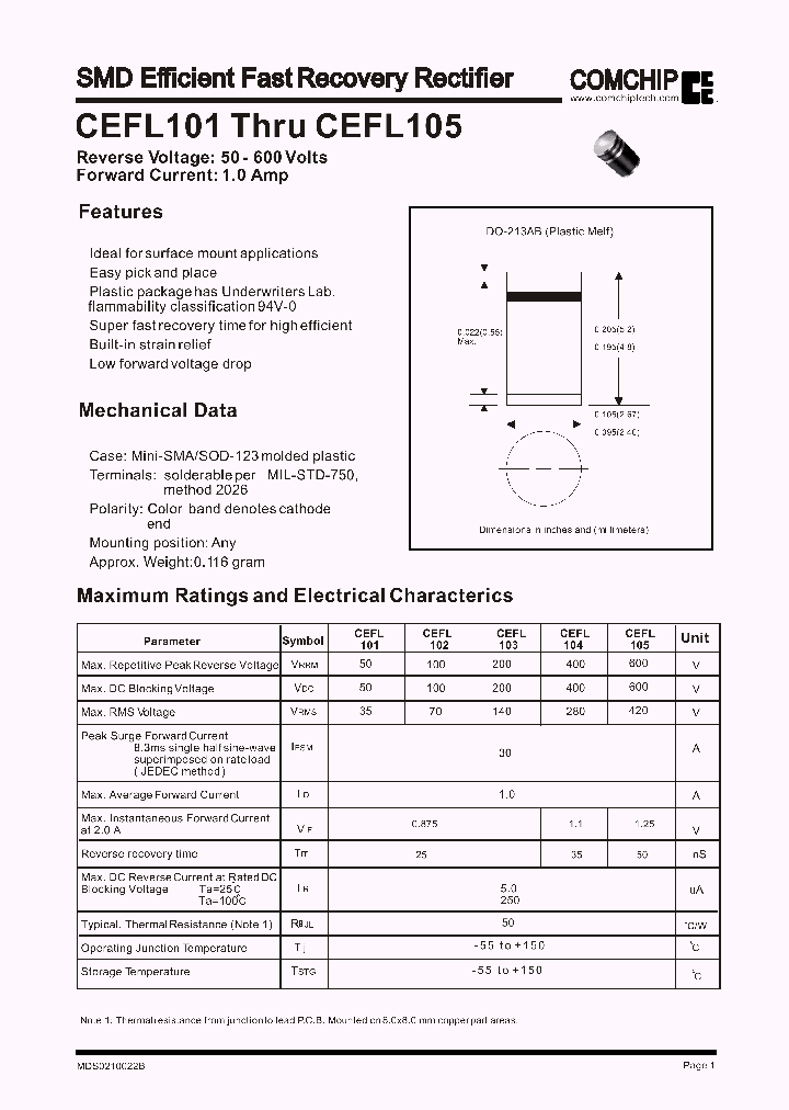 CEFL105_5035691.PDF Datasheet