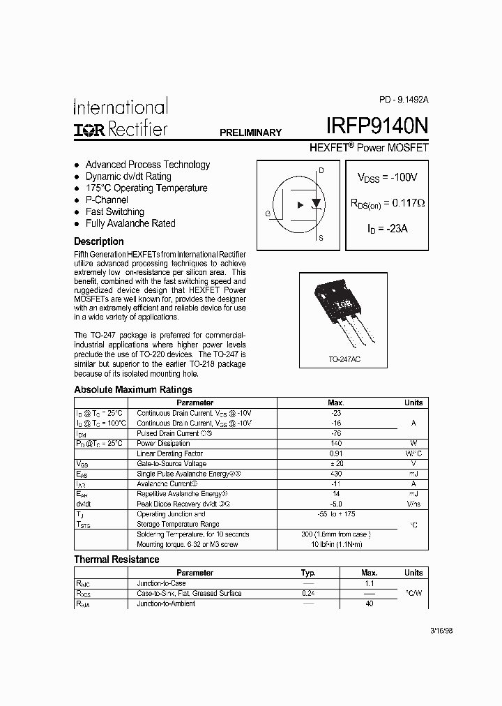 IRFP9140N_5038436.PDF Datasheet