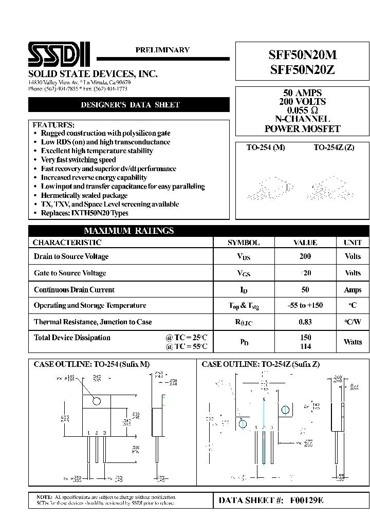 SFF50N20Z_5043612.PDF Datasheet
