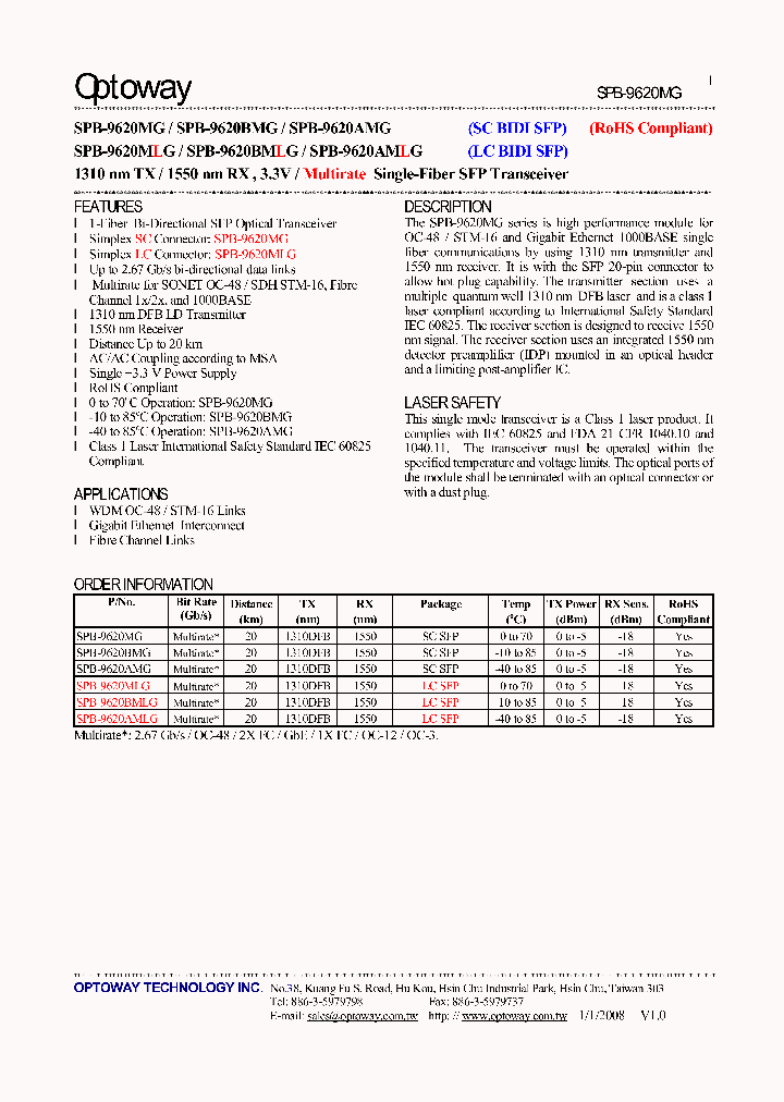 SPB-9620AMG_5051288.PDF Datasheet