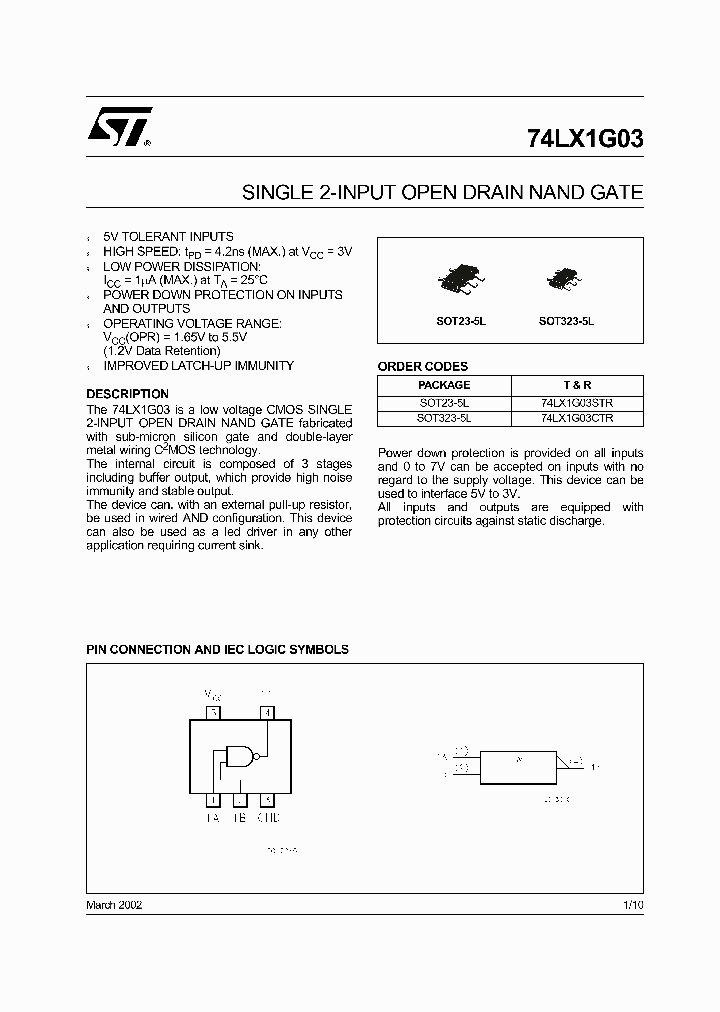 74LX1G03CTR_5054416.PDF Datasheet