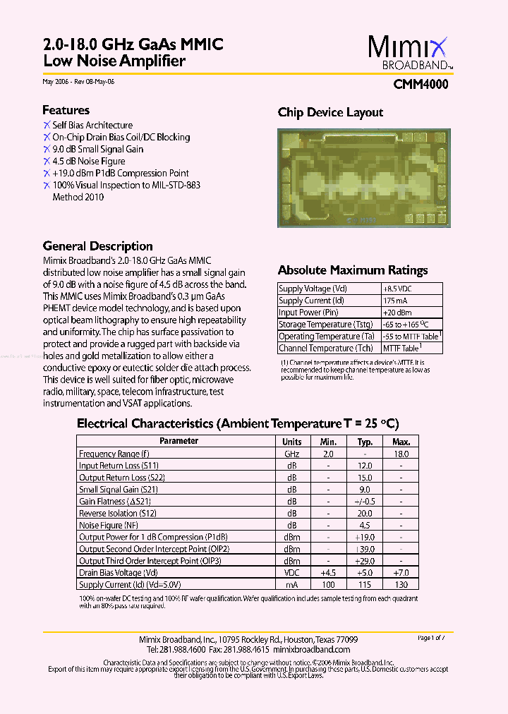 CMM4000_5055244.PDF Datasheet
