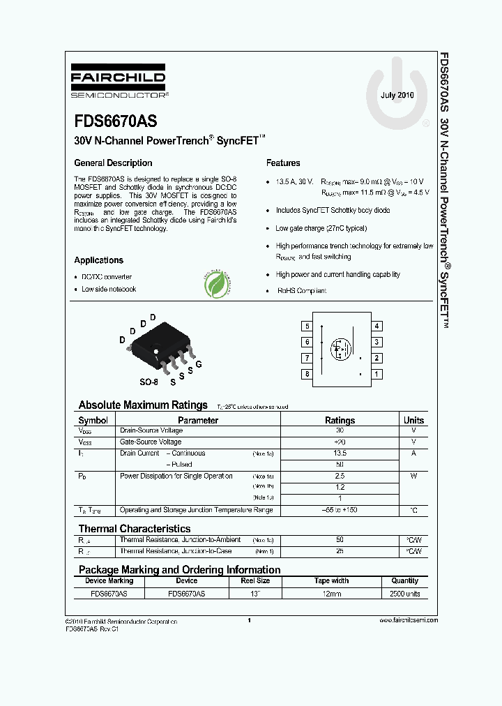 FDS6670AS10_5054954.PDF Datasheet
