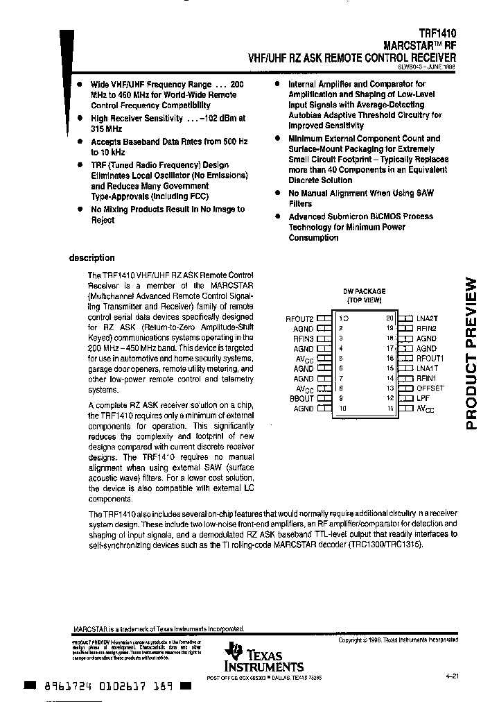 TRF1410DW_5055397.PDF Datasheet