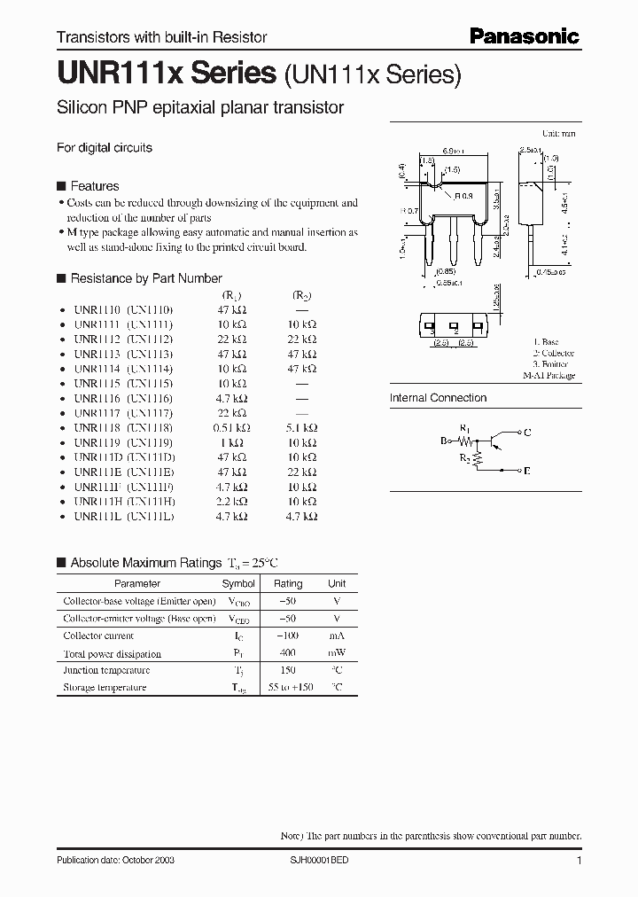 UNR111E_5055904.PDF Datasheet