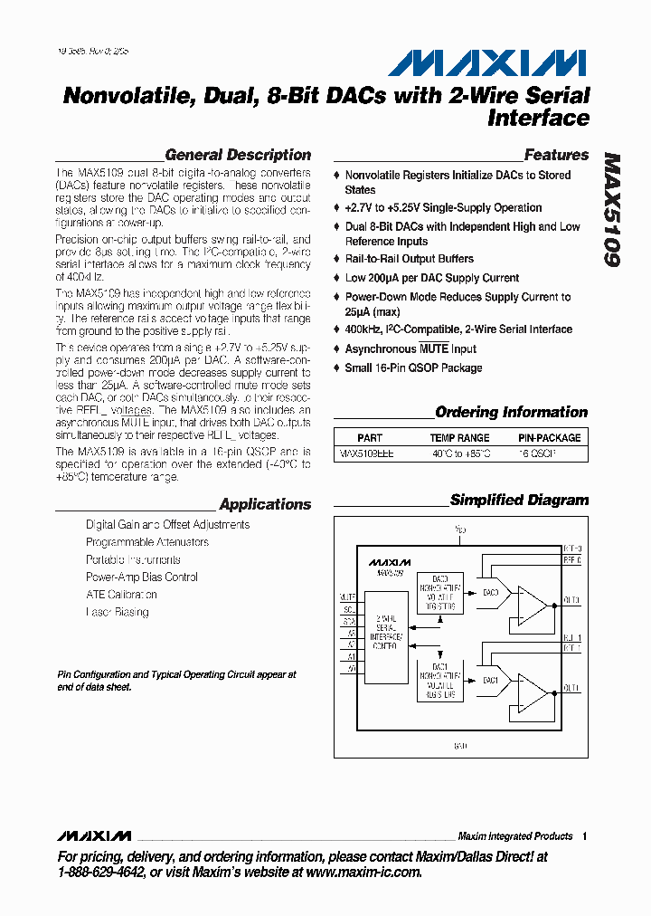 MAX5109EEE-T_5060872.PDF Datasheet
