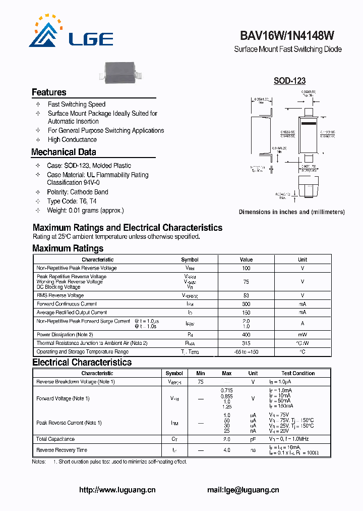 BAV16W_5062276.PDF Datasheet