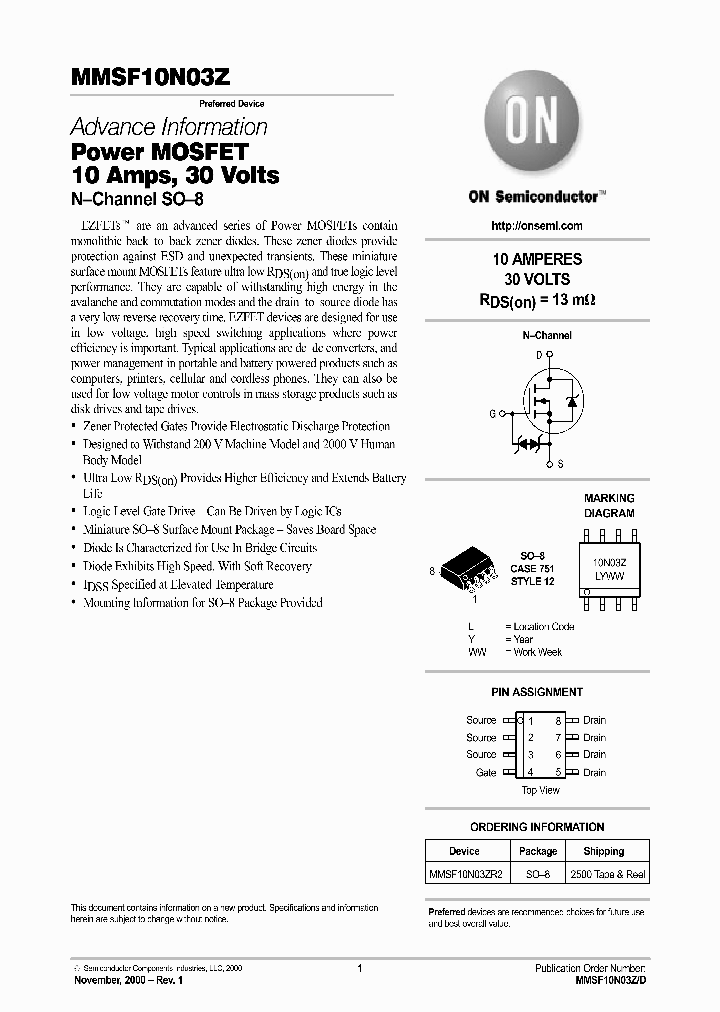 MMSF10N03Z-D_5066588.PDF Datasheet