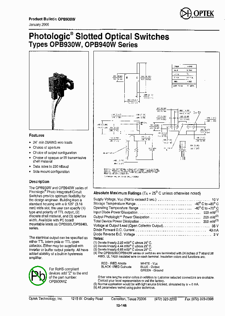 OPB930W51_5073725.PDF Datasheet