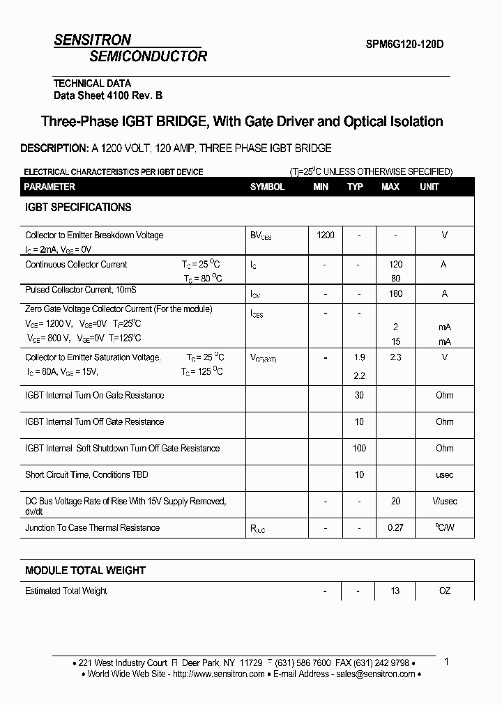 SPM6G120-120D_5074160.PDF Datasheet