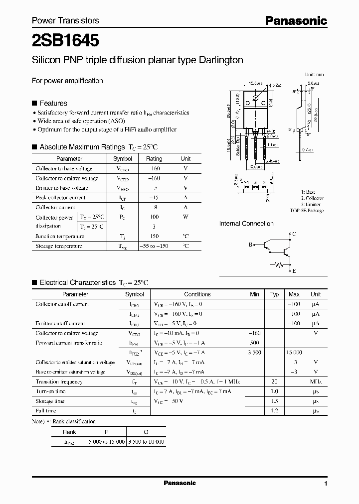2SB1645P_5073615.PDF Datasheet