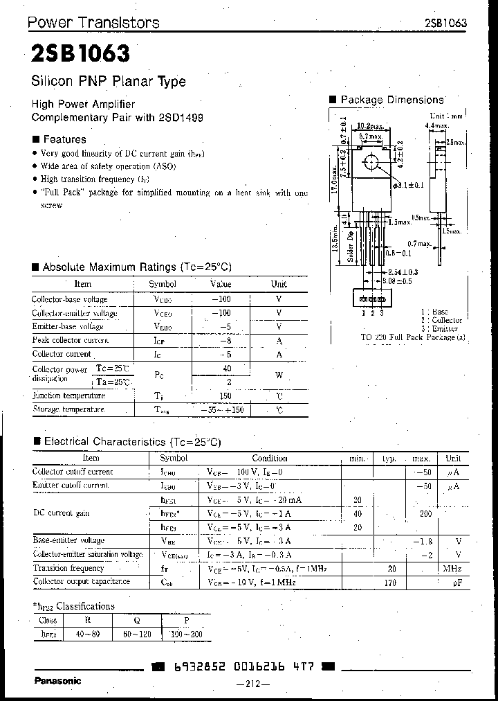 2SB1063R_5074033.PDF Datasheet