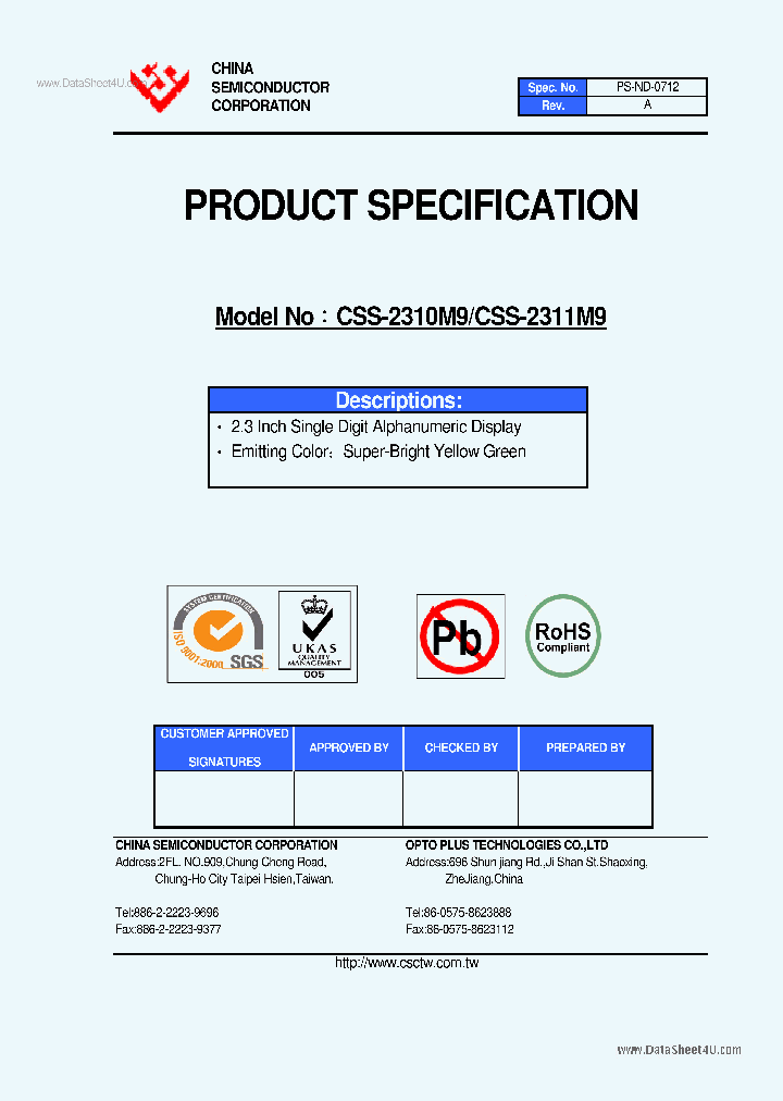 CSS-2310M9_5074810.PDF Datasheet