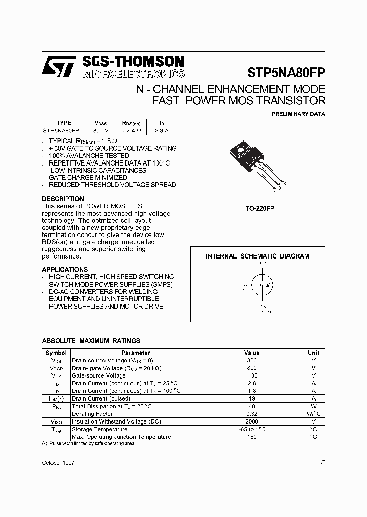 STP5NA80FP_5076363.PDF Datasheet