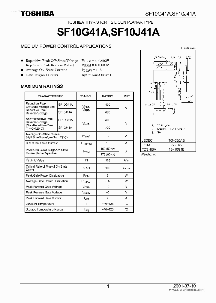 SF10J41A_5084680.PDF Datasheet