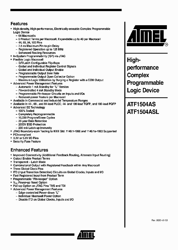 ATF1504ASL_5089088.PDF Datasheet