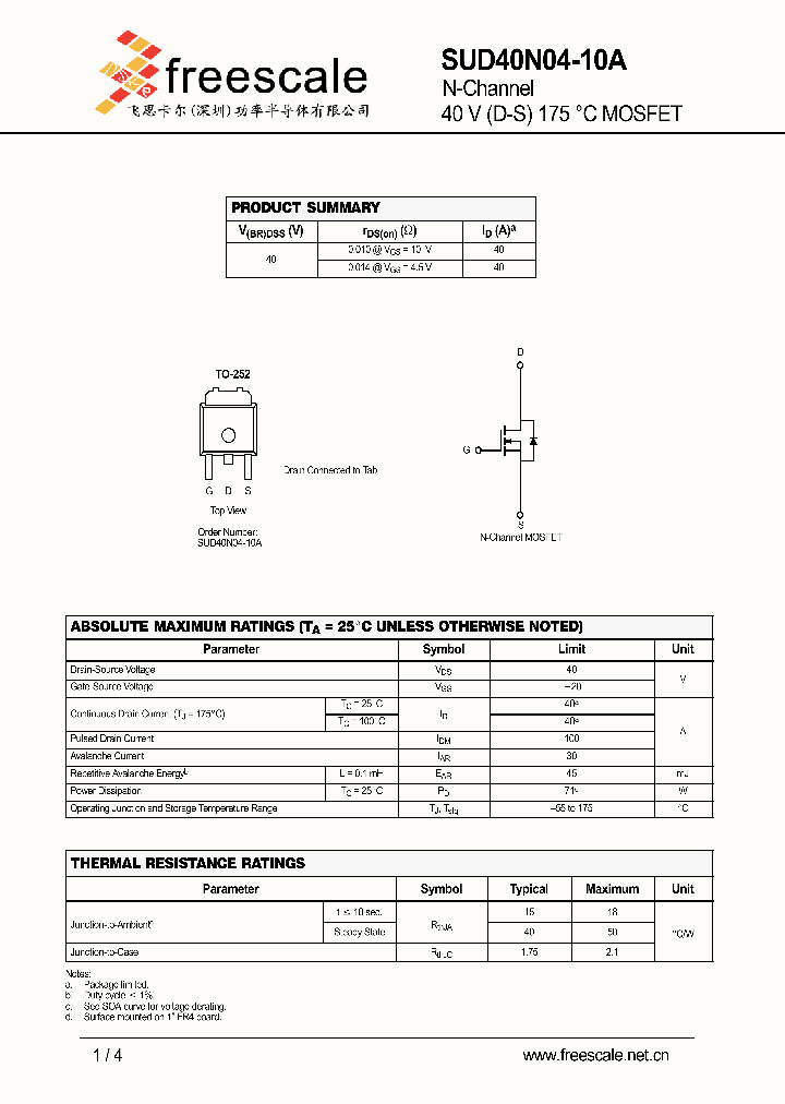 SUD40N04-10_5103854.PDF Datasheet