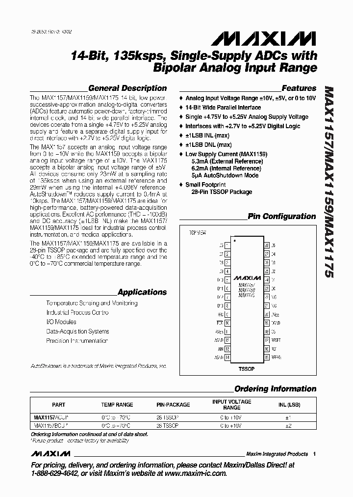 MAX1157BEUI_5104461.PDF Datasheet