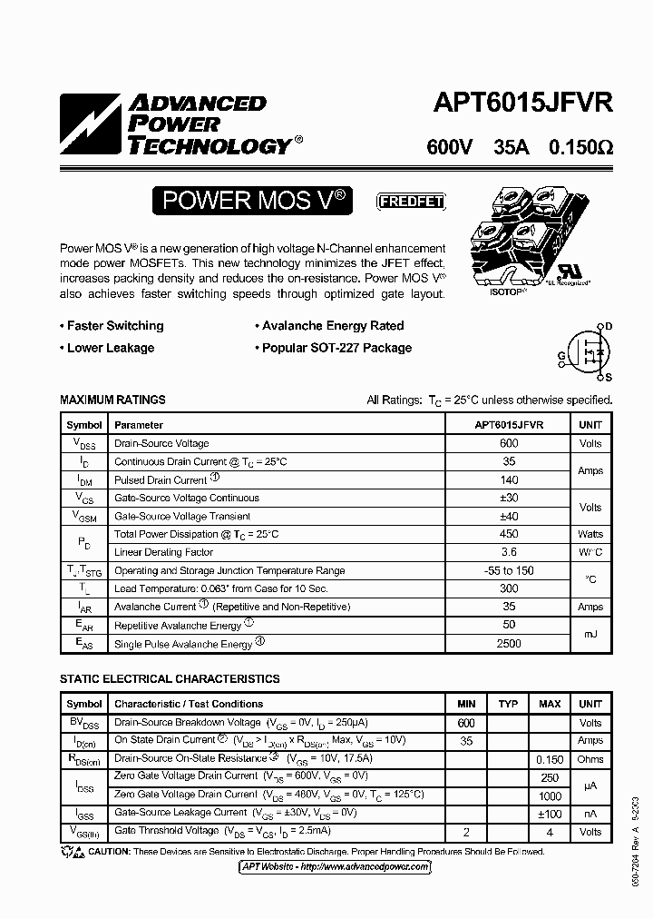 APT6015JFVR_5113422.PDF Datasheet