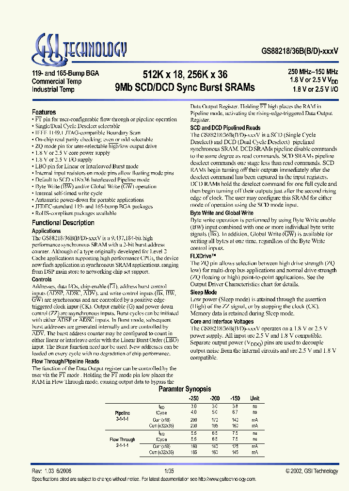 GS88218BGB-200V_5114101.PDF Datasheet