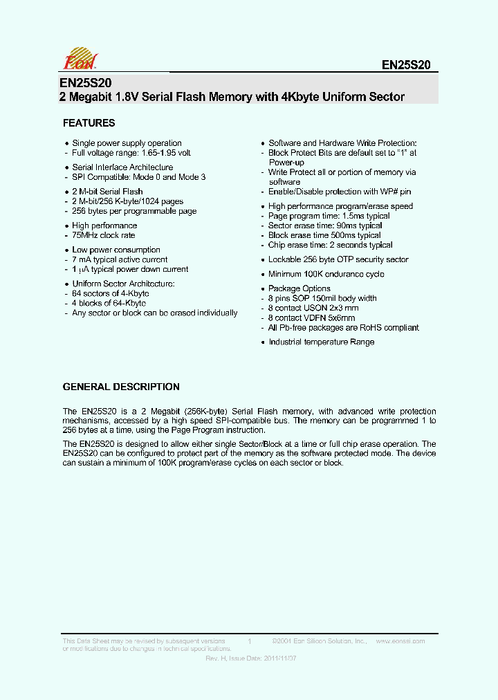 EN25S20-75XIP_5116742.PDF Datasheet