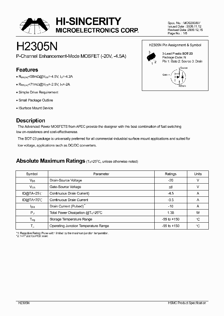 H2305N_5117322.PDF Datasheet