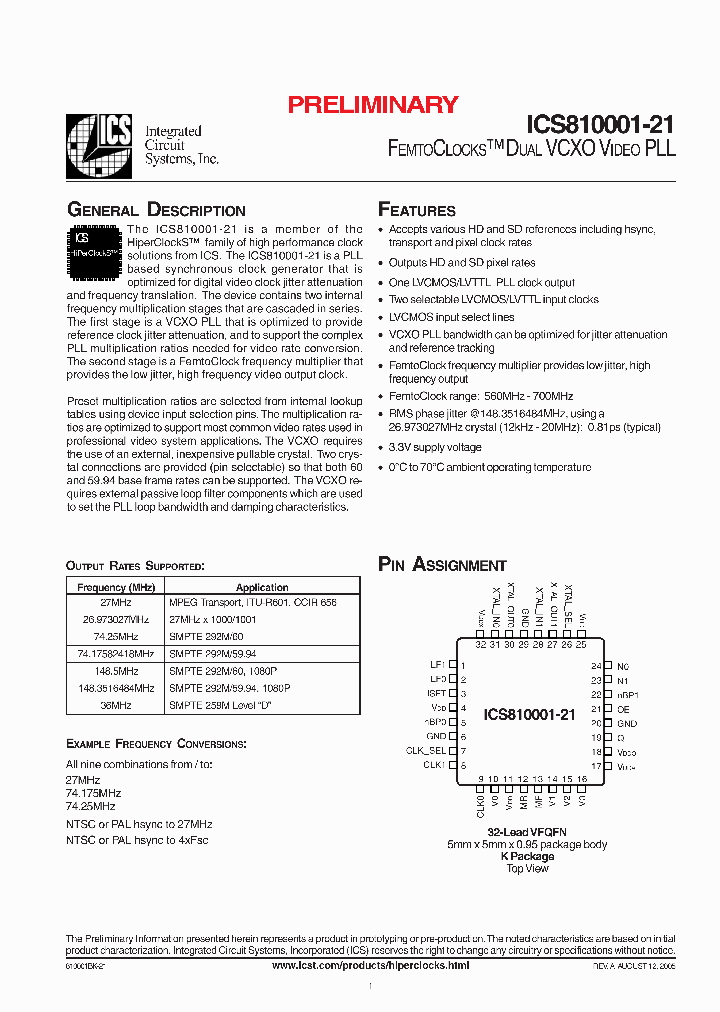ICS810001-21_5121039.PDF Datasheet