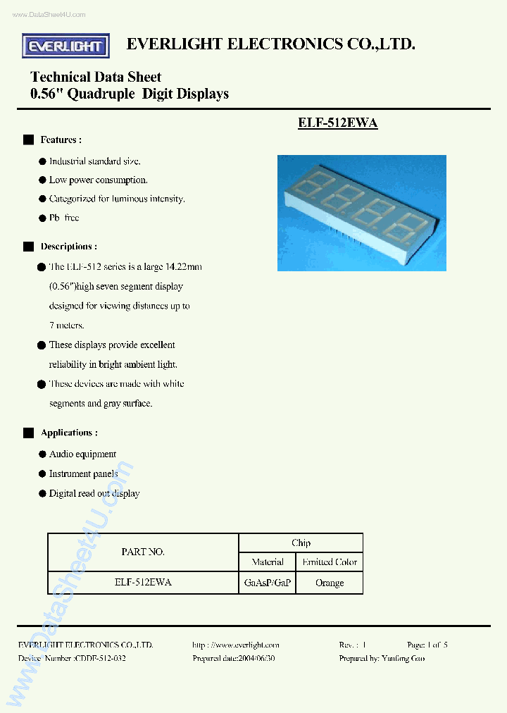 ELF-512EWA_5127521.PDF Datasheet