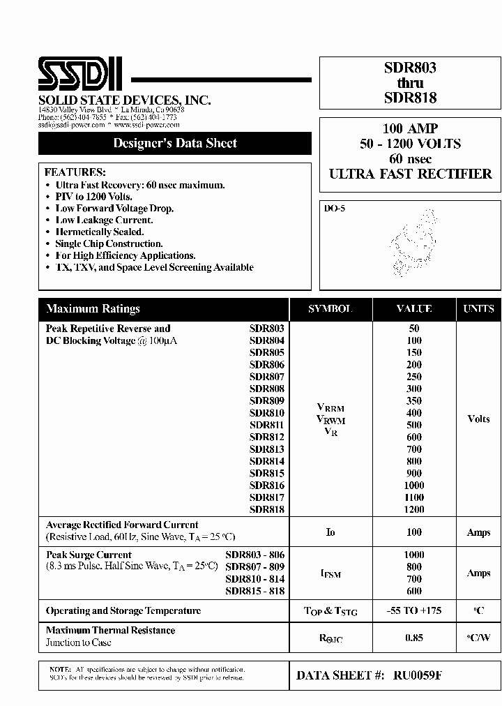 SDR815_5136859.PDF Datasheet