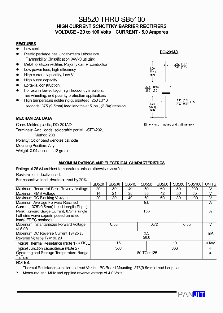 SB540_5140954.PDF Datasheet