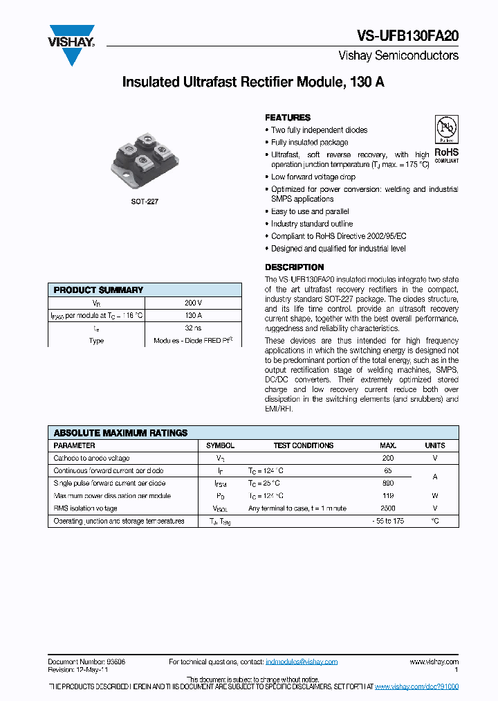 UFB130FA20_5156772.PDF Datasheet