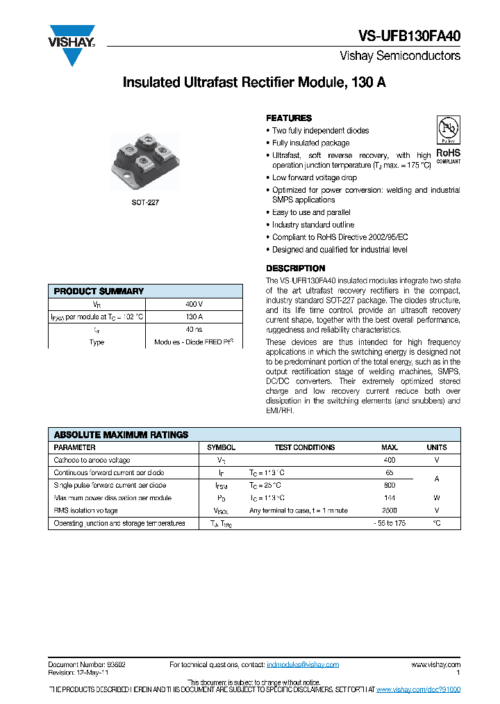UFB130FA40_5156773.PDF Datasheet