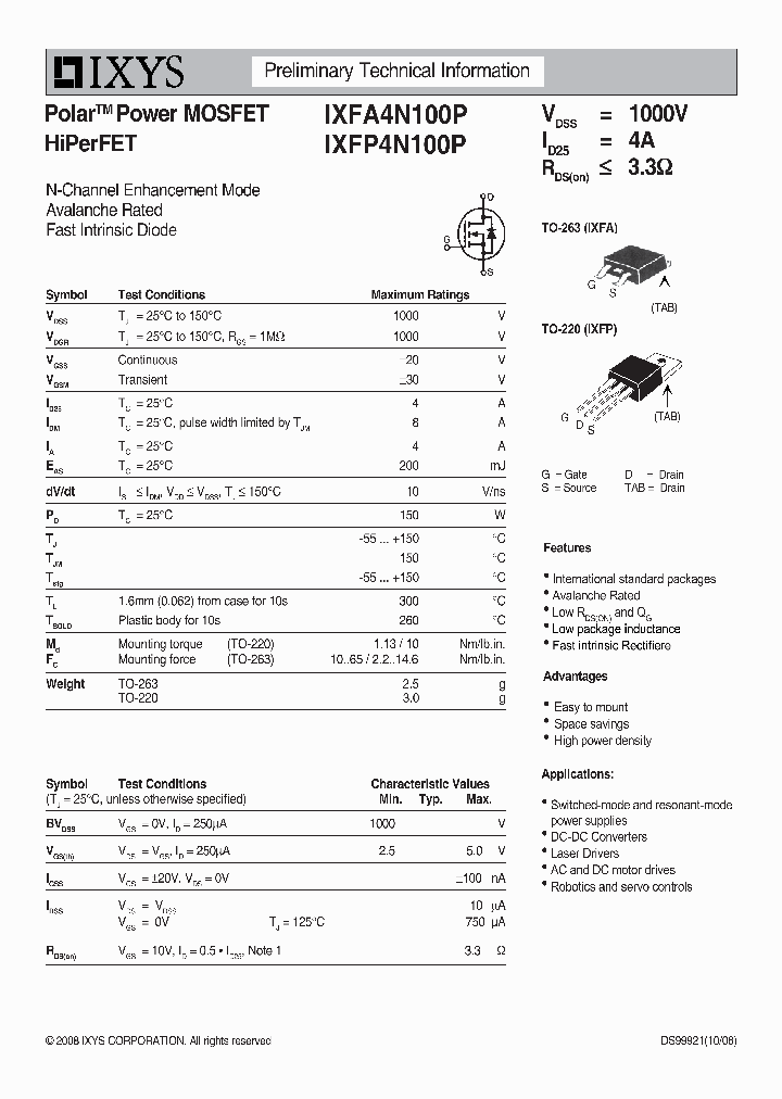 IXFA4N100P_5160105.PDF Datasheet