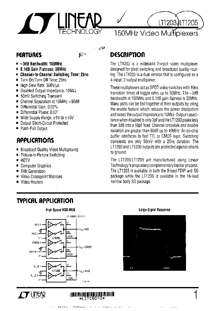 LT1205CSPBF_5165821.PDF Datasheet