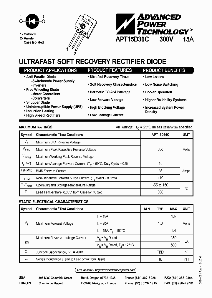 APT15D30C_5172322.PDF Datasheet