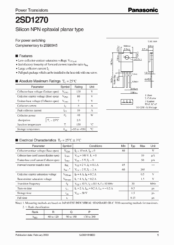 2SD1270_5172978.PDF Datasheet