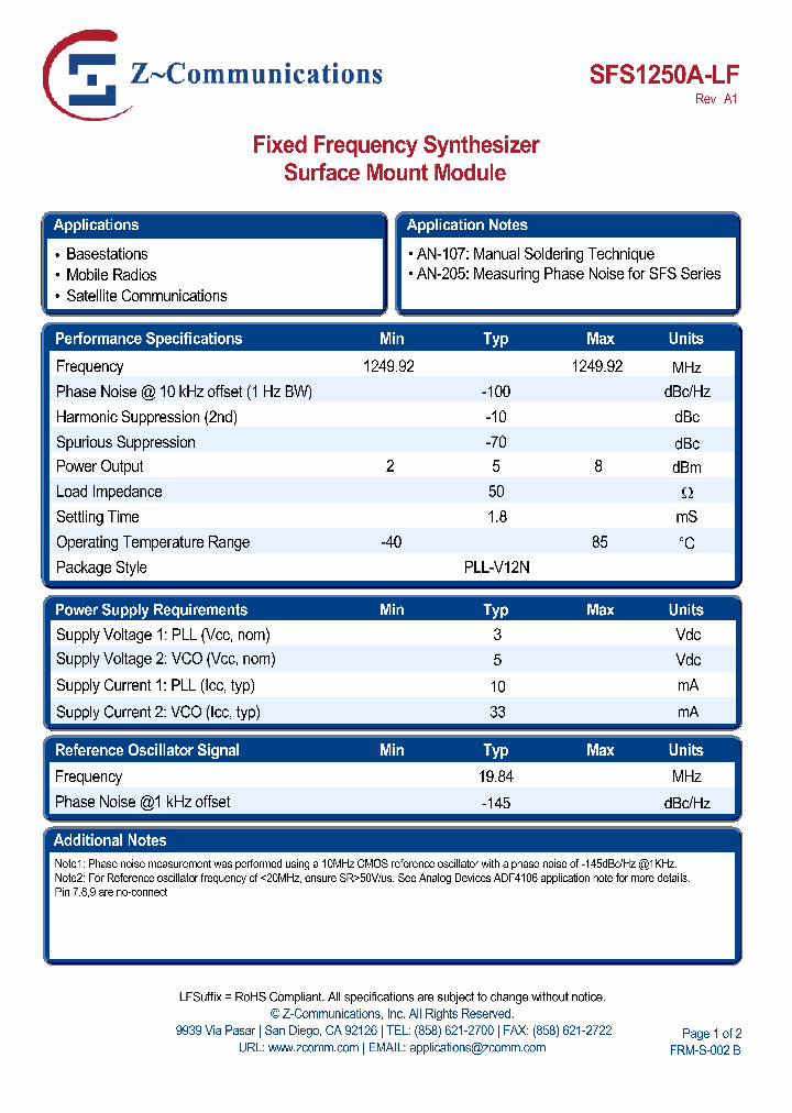 SFS1250A-LF_5189455.PDF Datasheet