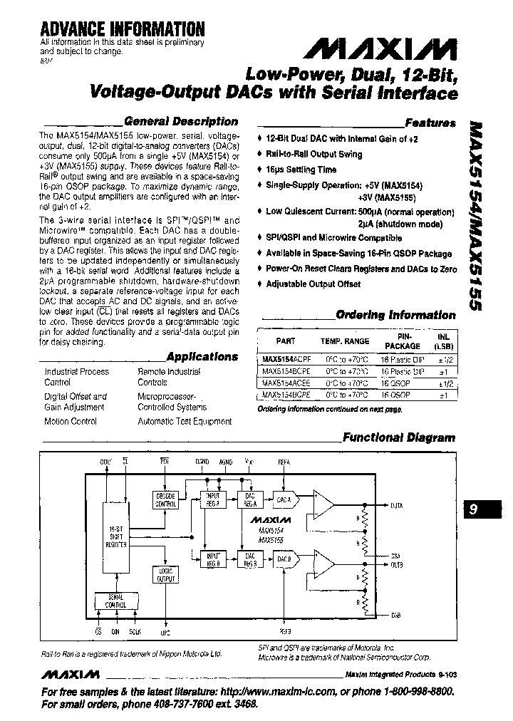 MAX5154ACEET_5192309.PDF Datasheet