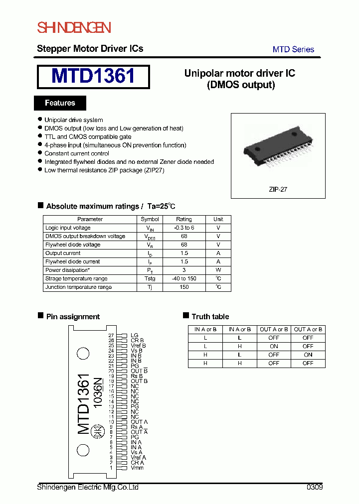 MTD1361_5191647.PDF Datasheet