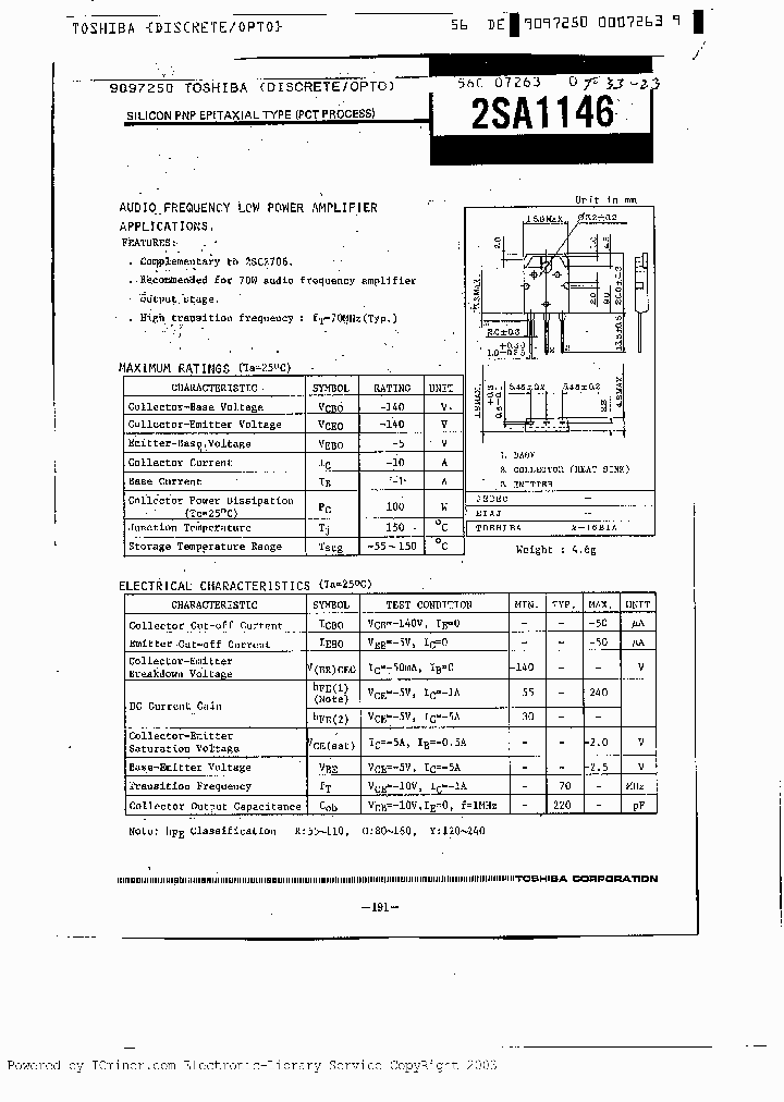 2SA1146_5194510.PDF Datasheet
