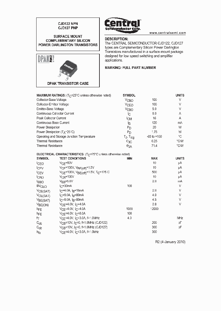 CJD122_5201303.PDF Datasheet